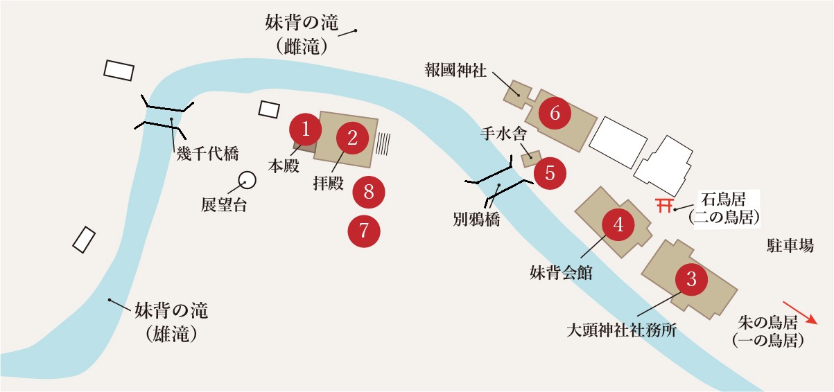 神社内地図 写真1